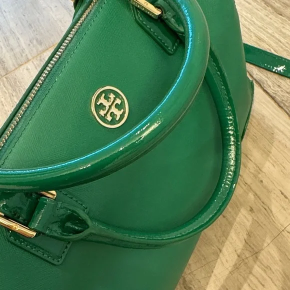 *Vintage & Like New* Tory Burch Barrel Satchel💚 - Picture 14 of 16